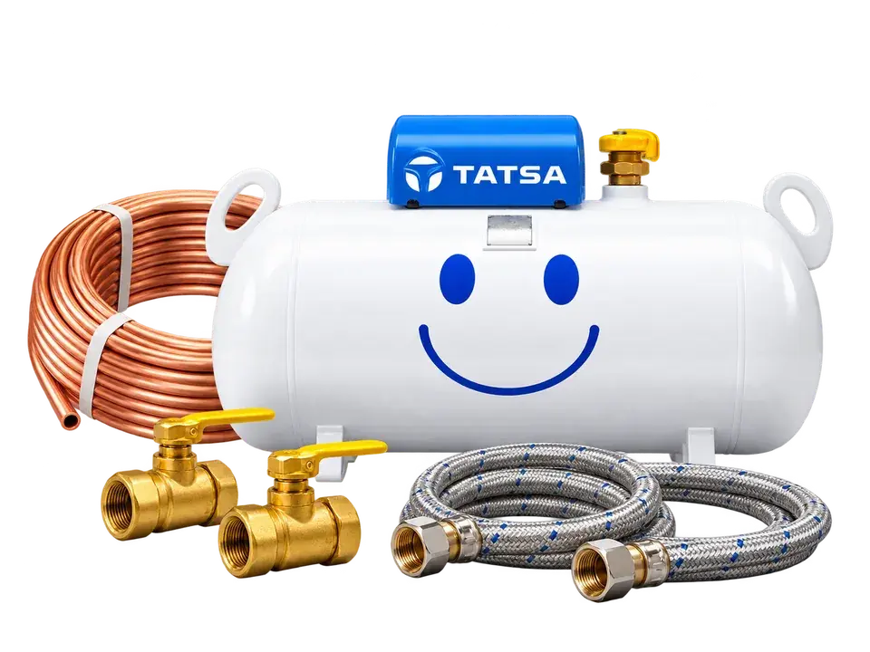 Imagen ilustrativa del Plus 6M Instalación: tanque TATSA y materiales incluidos